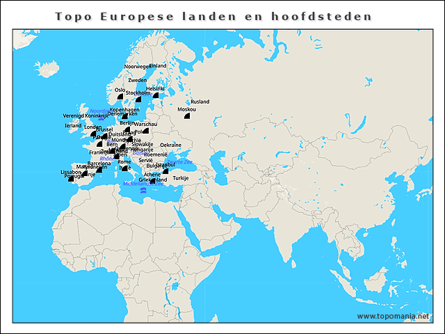 topo-europese-landen-en-hoofdsteden