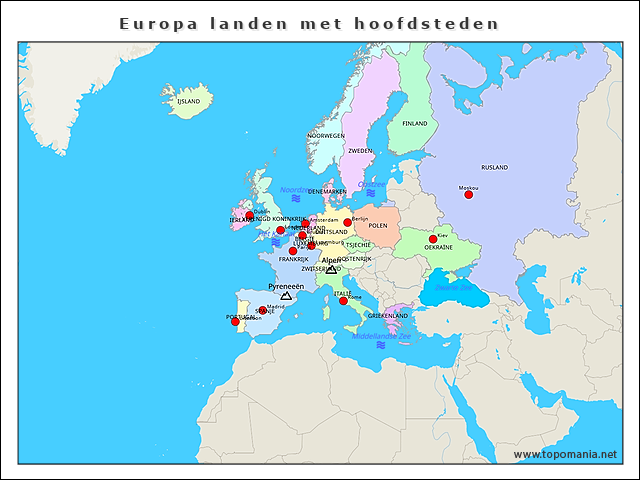europa-landen-met-hoofdsteden