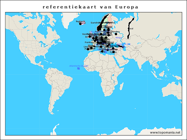 referentiekaart-van-europa