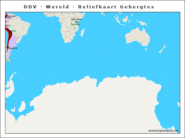 ddv-wereld-reliefkaart-gebergtes