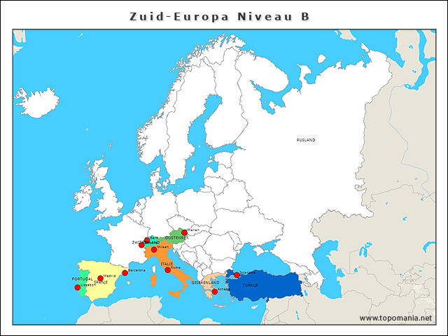 zuid-europa-niveau-2