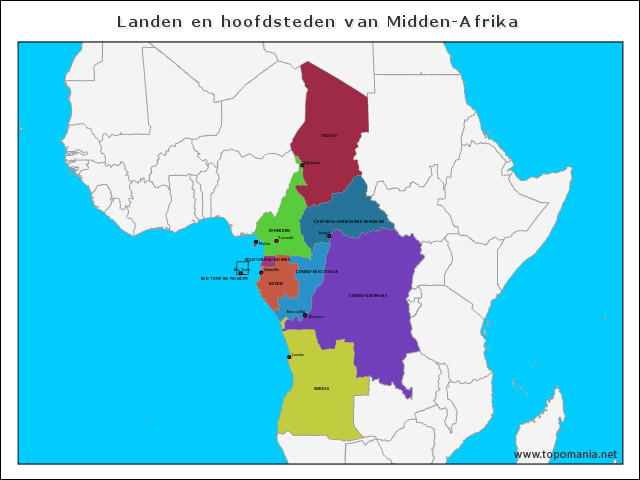 landen-en-hoofdsteden-van-midden-afrika
