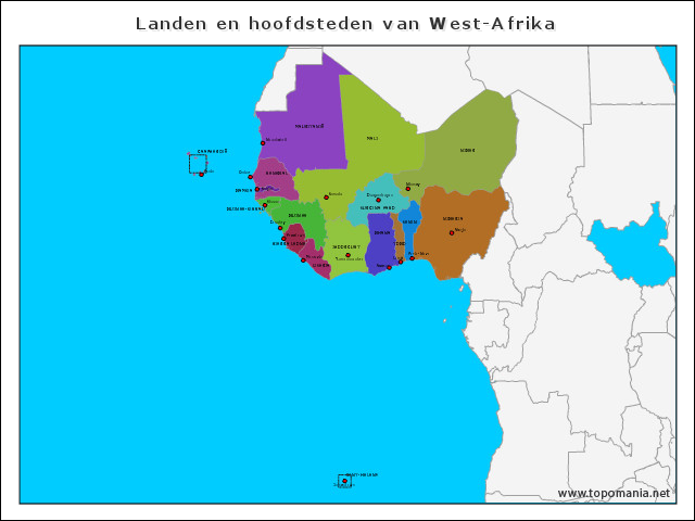 landen-en-hoofdsteden-van-west-afrika