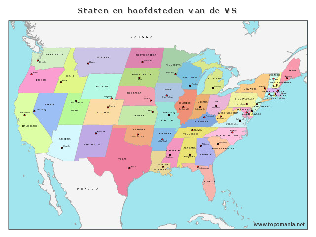 staten-en-hoofdsteden-van-de-vs