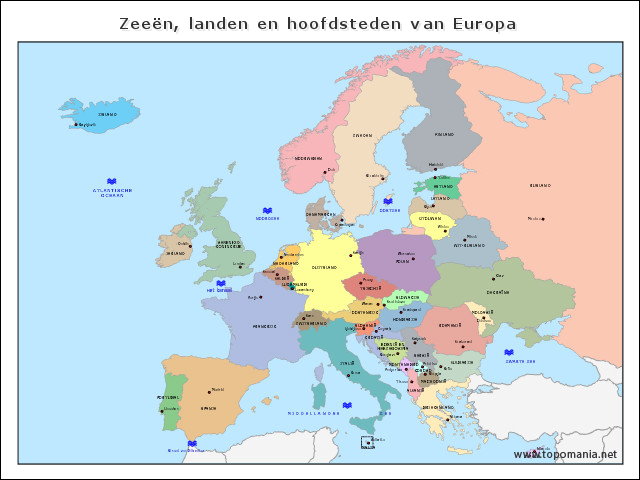 zeeen-landen-en-hoofdsteden-van-europa