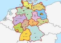 Topografie De 16 Deelstaten Van Duitsland Www Topomania Net