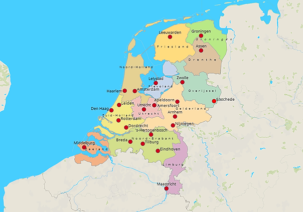 Topografie Grote steden Nederland deel 1 toets di 16 mrt 2021 | www