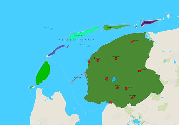 Topografie Friesland