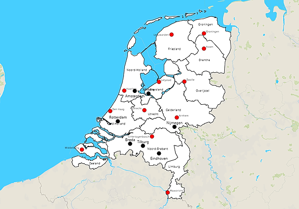 Digitale Topografische Kaart Van Nederland - kaart