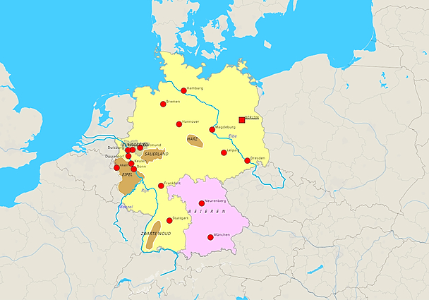 Topografie Duitsland Landeskunde | www.topomania.net