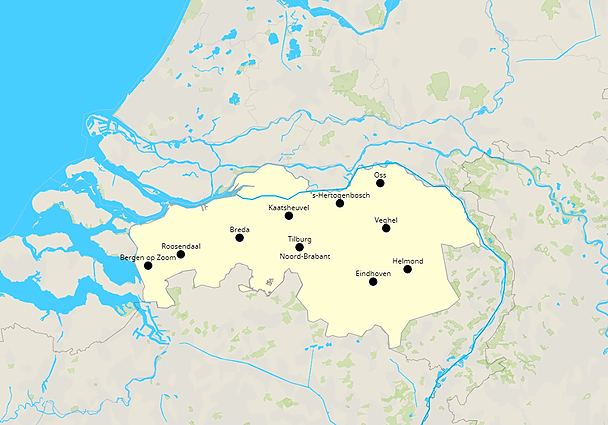 Topografie Topo - Groep 6 - Noord-Brabant | www.topomania.net